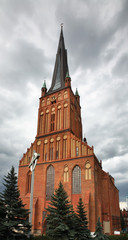 Cathedral Basilica of St. James Apostle in Szczecin. Poland