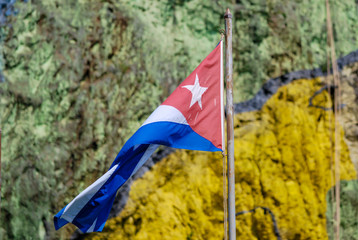 Bandera cubana (Mural de la Prehistoria) © Ronny Gängler