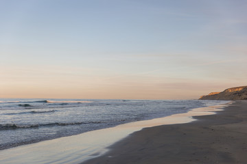 Colorful Beach at Sunrise