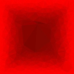 Abstract red polygon background.