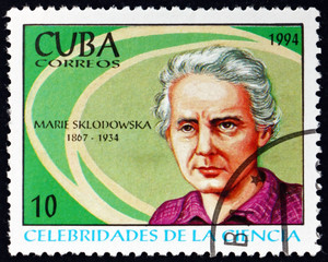 Postage stamp Cuba 1994 Marie Curie, physical chemist