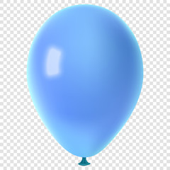 Realistic colorful vector balloon, isolated on transparent background © tissansk