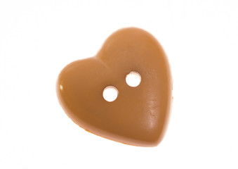 Liebe / kleiner Knopf in Herzform