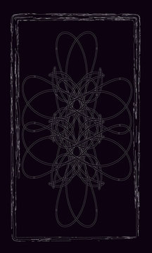 Tarot cards - back design. Celtic pattern