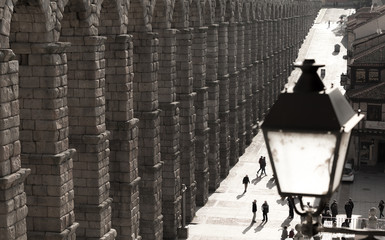 Segovia Ancient Aqueduct, Spain.