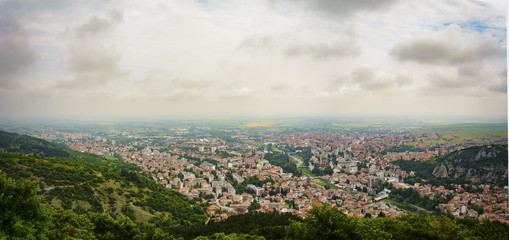 panoramic view of Asenovgrad town