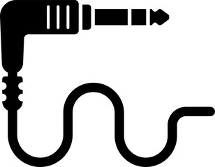 Audio Cable Icon, Plug Wire