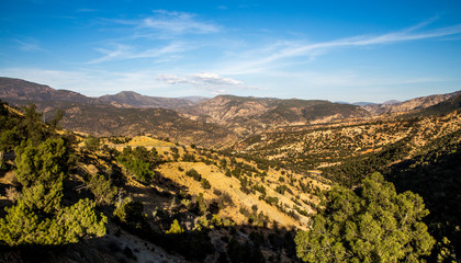 Obraz premium Vue sur les montagnes de l'Atlas Marocain