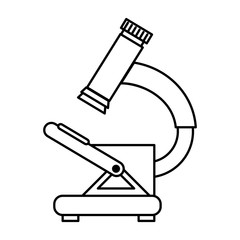 microscope medical isolated icon vector illustration design