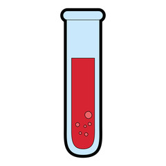tube test isolated icon vector illustration design