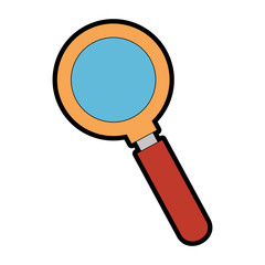 magnifying glass isolated icon vector illustration design