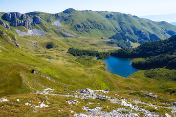 Amazing view of Pesica Lake in Biogradska Gora National Park