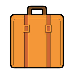 suitcase bag isolated icon vector illustration design