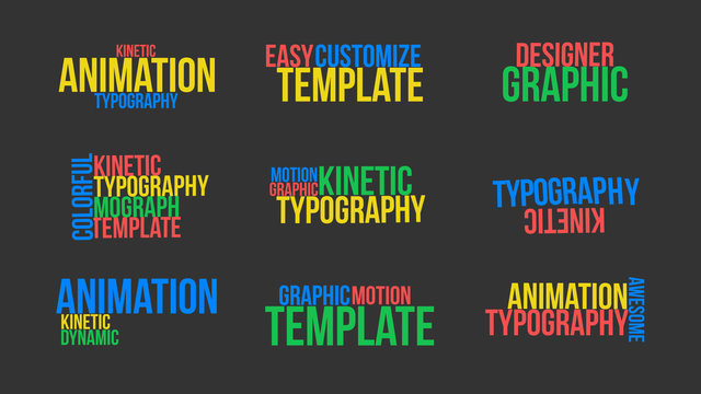 Elastic Kinetic Typography Titles