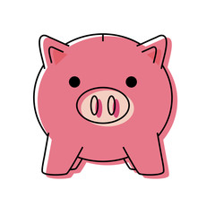 Obraz na płótnie Canvas piggy bank icon image