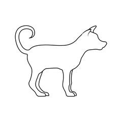 dog silhouette icon