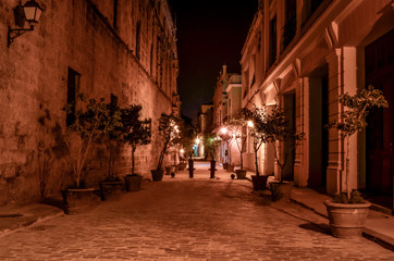 Fototapeta na wymiar Havanna bei Nacht
