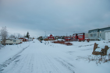 Village of Hrisey in iceland