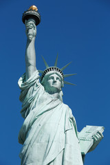 Statue of Liberty in New York, sunny day