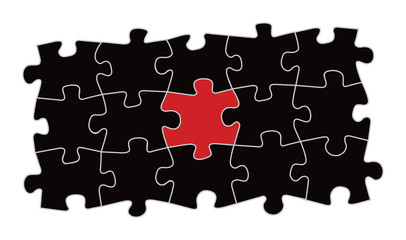 Jigsaw puzzles with one different element