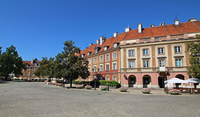 Naklejka premium Ciudad nueva de Varsovia, Polonia
