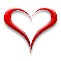     Red love heart 