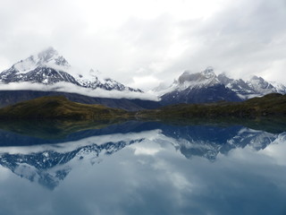 Fototapeta na wymiar Los cuernos of Torres del Paine park - Chile
