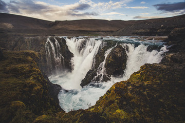 Sigöldugljufur hidden waterfall iceland