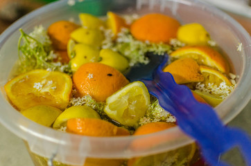 holler saft mit orangen
