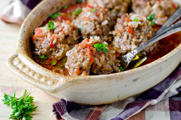 Meatballs with tomato sauce