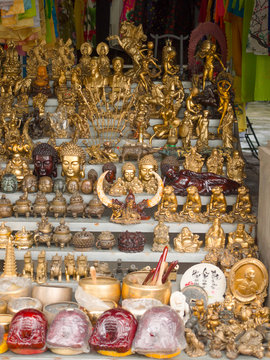 Traditional souvenir shop in Vietnam