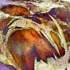 modern abstract oil painting on a texture canvas, illustration © Mikhail Zahranichny