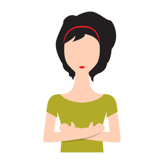 Abstract woman avatar