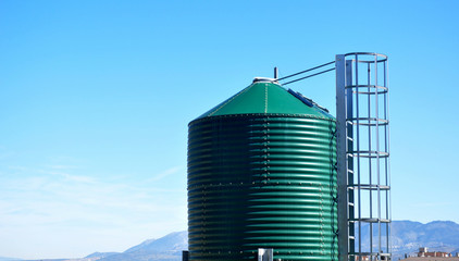metal silo for cereals