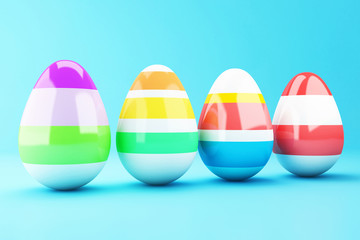 3d Decorated Easter eggs