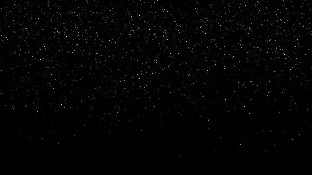 Animation of colorful confetti falling on dark background