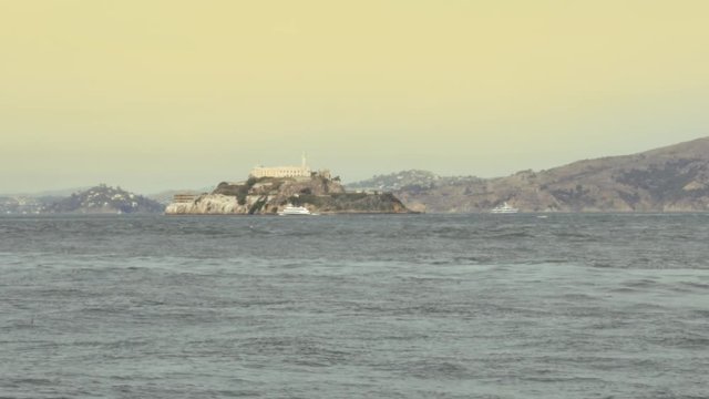 Alcatraz dans la baie de San Francisco(4k)