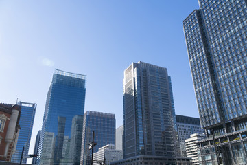 Fototapeta na wymiar 東京・丸の内・高層ビル群