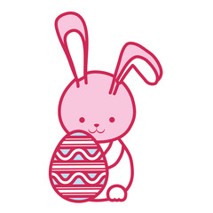 easter rabbit and egg icon