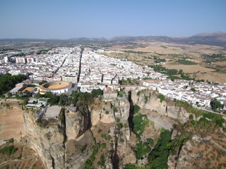 Ronda,ciudad monumental de Málaga (Andalucia,España) situada sobre un desfiladero
