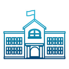 School building isolated icon vector illustration graphic design