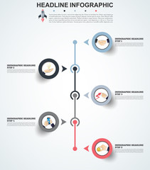 Abstract infographics number options template. Vector illustration. Can be used for workflow layout, diagram, business step options, banner, web design.