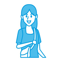 Young woman student cartoon icon vector illustration graphic design