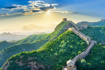 Deurstickers Chinese Muur De Chinese muur