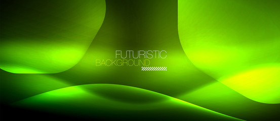 Neon hexagon background