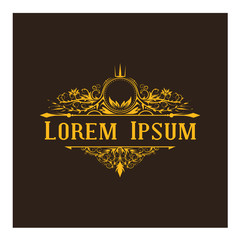 Gold Vintage Luxurious Flourishes