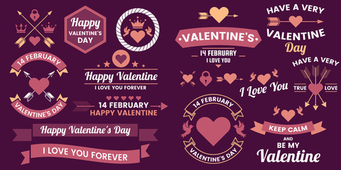 Valentine template banner Vector background for banner