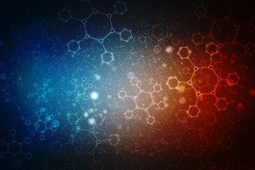 2D illustration medical structure background