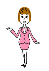 ビジネスウーマン｜案内、紹介