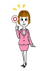 ビジネスウーマン｜正解、あたり